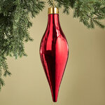 Елочная игрушка Сосулька Campello 40 см красная
