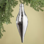 Елочная игрушка Сосулька Campello 40 см серебряная