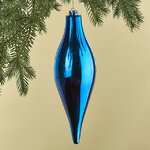 Елочная игрушка Сосулька Campello 30 см синяя