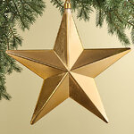 Елочная игрушка Звезда Sirius 30 см золотая, подвеска