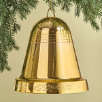 Елочная игрушка Колокольчик Xmas Peal 25 см золотой, подвеска