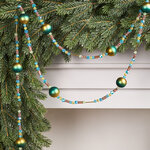 Стеклянные бусы на елку Salento: Искры Праздника 195 см