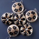 Набор стеклянных елочных игрушек Miracolo Calatafimi 8 см, 6 шт