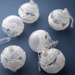 Набор стеклянных шаров Casal Velino 8 см, 6 шт