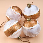 Набор стеклянных шаров Recoaro Terme 10 см, 4 шт