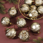 Набор стеклянных шаров Tempio Pausing 8 см, 12 шт