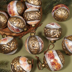 Набор стеклянных шаров Fabrika di Roma 8 см, 12 шт