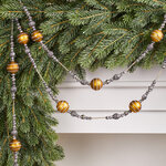 Стеклянные бусы на елку Venetiko - Снежные Вихри 160 см