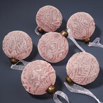 Набор стеклянных шаров Agliano Terme 8 см, 6 шт