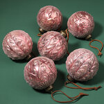 Набор стеклянных шаров Anticoli Corrado 8 см, 6 шт