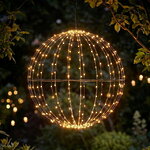 Светодиодный шар Сиело Стеллато 50 см, 320 теплых белых LED ламп, таймер, IP44