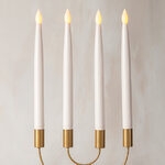 Столовые светодиодные свечи Вечер в Брюсселе 28 см, 4 шт, с пультом управления, на батарейках, IP20