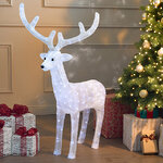 Светодиодная фигура Олень Вальттер 100 см, 160 белых LED ламп, акрил, IP44 