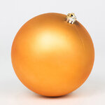Пластиковый шар 14 см ярко-золотой матовый