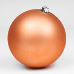 Пластиковый шар 14 см пряная тыква матовый