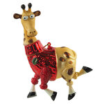 Стеклянная елочная игрушка Жираф Жоржик 14 см, подвеска