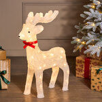 Светодиодная фигура Олень Винди 64 см, 60 теплых белых LED ламп
