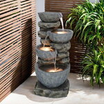 Садовый фонтан Марле-Руа 82 см с LED подсветкой