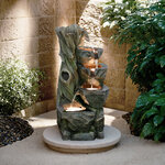 Садовый фонтан Сент-Вержен 74 см с LED подсветкой