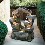 Садовый фонтан Сен-Кале 73 см с LED подсветкой