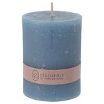 Декоративная свеча Рикардо 8*6 см голубая