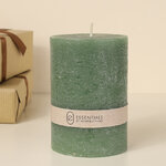 Декоративная свеча Рикардо 10*7 см зеленая