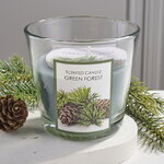 Ароматическая свеча Green Forest 8 см, в стеклянном стакане