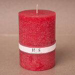 Декоративная свеча Рикардо 10*7 см темно-красная