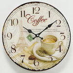 Настенные часы Coffee Time - Париж 34 см