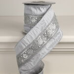 Декоративная лента Silver Windsor: Тонкое Кружево 500*10 см