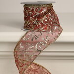Декоративная лента Flavia Romeo: Цветочный узор 270*6 см, органза