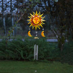 Декоративный садовый светильник Музыка ветра на солнечной батарее 95 см, IP44