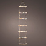 Подвесная декоративная лестница 150*35 см, 90 теплых белых мини LED ламп, таймер, на батарейках