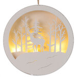 Декоративный светильник White Forest - Олень Джонатан 14 см, на батарейках