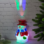 Новогодний светильник Снеговичок 19 см, 20 м2, на батарейках, IP20