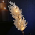 Светящаяся ветка для декора Pampas Cream 70 см, теплые белые LED, на батарейках