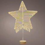 Декоративный светильник Звезда Айдахо 58*40 см, 45 теплых белых микро LED ламп, на батарейках, IP20