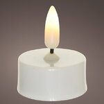 Чайная светодиодная свеча с имитацией пламени Этьенн 4 см, 6 шт, на батарейках