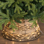 Плетеная корзина для елки Джули 57*28 см, 80 теплых белых микро LED ламп, IP20