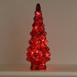 Новогодний светильник Елочка - Red Cone 39 см, 10 LED ламп, на батарейках
