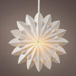 Подвесной светильник из бумаги Eirwen 60 см, теплые белые LED лампы, таймер, IP20