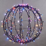 Светодиодный шар Lumineo Dancing Lights 48 см, 210 теплых белых/разноцветных LED ламп, пульт управления, IP44