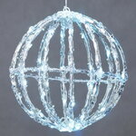 Светодиодный шар Арктика с мерцанием, 29 см, 70 холодных белых LED ламп, IP44