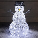 Светящаяся фигура Снеговик Mr Snowman 60 см, 80 LED ламп с мерцанием, IP44
