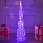 Светящаяся фигура Елка Cone Light 120 см, 80 разноцветных RGB LED ламп, IP44