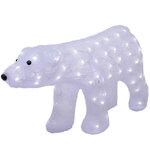 Светодиодная фигура Медведь Боб - Полярный житель 81 см, 100 теплых/холодных белых LED ламп, IP44