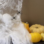 Тянущаяся Паутина на Хэллоуин + 2 паука
