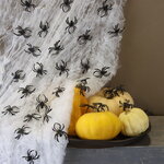Тянущаяся Паутина на Хэллоуин + 32 паука
