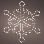 Светодиодная снежинка Альборето 58 см, 130 теплых белых LED ламп, IP44