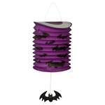 Подвесное украшение Хэллоуин - Бумажный Фонарик с летучей мышкой 25*15 см